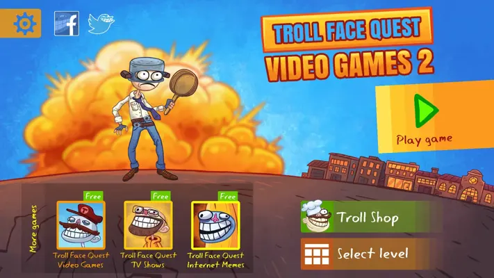 Troll Face Quest Video Games 2 android App screenshot 0